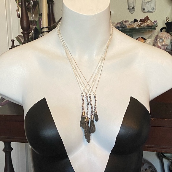 Artisan handmade Witch besom necklace - Picture 3 of 5